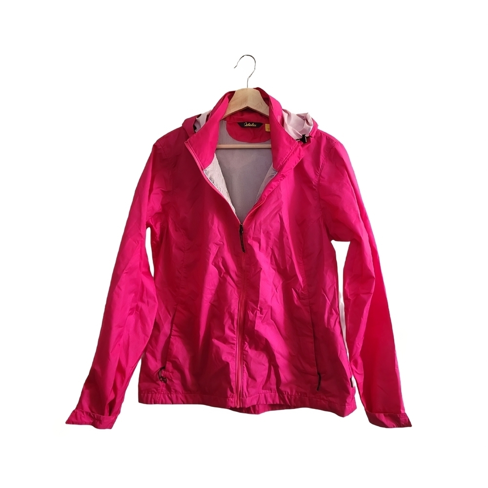 CABELA'S Women Large Pink Hooded Windbreaker/Rain Jacket